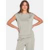 imageANRABESS Two Piece Sets for Women Summer Sleeveless Sweatsuits Wide Leg Casual Lounge Set Matching Vacation Travel OutfitsLight Khaki
