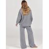 imageANRABESS Women 2 Piece Outfits Oversized Chunky Knit Sweater Top Wide Leg Pants 2025 Fall Lounge Set Trendy Cozy ClothesDark Grey