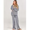 imageANRABESS Women 2 Piece Outfits Oversized Chunky Knit Sweater Top Wide Leg Pants 2025 Fall Lounge Set Trendy Cozy ClothesDark Grey