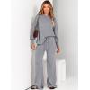 imageANRABESS Women 2 Piece Outfits Oversized Chunky Knit Sweater Top Wide Leg Pants 2025 Fall Lounge Set Trendy Cozy ClothesDark Grey