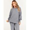 imageANRABESS Women 2 Piece Outfits Oversized Chunky Knit Sweater Top Wide Leg Pants 2025 Fall Lounge Set Trendy Cozy ClothesDark Grey