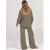imageANRABESS Women 2 Piece Outfits Oversized Chunky Knit Sweater Top Wide Leg Pants 2025 Fall Lounge Set Trendy Cozy ClothesDeep Apricot