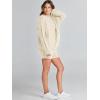 imageANRABESS Women 2 Piece Outfits Sweater Lounge Loungewear Sets 2025 Fall Cable Knit Oversized Sweaters Shorts Matching SetsBeige