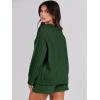 imageANRABESS Women 2 Piece Outfits Sweater Lounge Loungewear Sets 2025 Fall Cable Knit Oversized Sweaters Shorts Matching SetsDeep Green