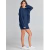 imageANRABESS Women 2 Piece Outfits Sweater Lounge Loungewear Sets 2025 Fall Cable Knit Oversized Sweaters Shorts Matching SetsNavy Blue