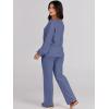 imageANRABESS Women 2 Piece Outfits Sweater Lounge Sets Long Sleeve Cable Knit Pullover and Wide Leg Pants Tracksuit Matching SetGrey Blue