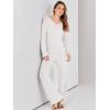 imageANRABESS Women 2 Piece Outfits Sweater Lounge Sets Long Sleeve Cable Knit Pullover and Wide Leg Pants Tracksuit Matching SetWhite