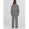 imageANRABESS Women 2 Piece Outfits Sweater Sets Loose Long Sleeve Hoodies Knit Pullover Wide Leg Pants 2025 Fall Lounge SweatsuitDark Gray