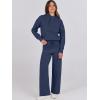 imageANRABESS Women 2 Piece Outfits Sweater Sets Loose Long Sleeve Hoodies Knit Pullover Wide Leg Pants 2025 Fall Lounge SweatsuitDeep Blue