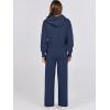 imageANRABESS Women 2 Piece Outfits Sweater Sets Loose Long Sleeve Hoodies Knit Pullover Wide Leg Pants 2025 Fall Lounge SweatsuitDeep Blue