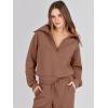 imageANRABESS Women 2 Piece Outfits Sweatsuit Oversized Sweatshirt Sweatpants Tracksuit Sweat Lounge Matching Set 2025 Fall TrendyBurnt Brown