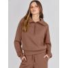imageANRABESS Women 2 Piece Outfits Sweatsuit Oversized Sweatshirt Sweatpants Tracksuit Sweat Lounge Matching Set 2025 Fall TrendyBurnt Brown
