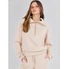 imageANRABESS Women 2 Piece Outfits Sweatsuit Oversized Sweatshirt Sweatpants Tracksuit Sweat Lounge Matching Set 2025 Fall TrendyPink Apricot