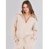imageANRABESS Women 2 Piece Outfits Sweatsuit Oversized Sweatshirt Sweatpants Tracksuit Sweat Lounge Matching Set 2025 Fall TrendyPink Apricot