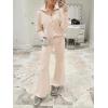 imageANRABESS Women 2 Piece Outfits Sweatsuit Oversized Sweatshirt Sweatpants Tracksuit Sweat Lounge Matching Set 2025 Fall TrendyPink Apricot