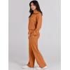imageANRABESS Women 2 Piece Outfits Sweatsuit Oversized Sweatshirt Sweatpants Tracksuit Sweat Lounge Matching Set 2025 Fall TrendyPumpkin