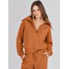 imageANRABESS Women 2 Piece Outfits Sweatsuit Oversized Sweatshirt Sweatpants Tracksuit Sweat Lounge Matching Set 2025 Fall TrendyPumpkin