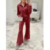 imageANRABESS Women 2 Piece Outfits Sweatsuit Oversized Sweatshirt Sweatpants Tracksuit Sweat Lounge Matching Set 2025 Fall TrendyRed
