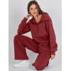 imageANRABESS Women 2 Piece Outfits Sweatsuit Oversized Sweatshirt Sweatpants Tracksuit Sweat Lounge Matching Set 2025 Fall TrendyRed