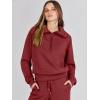 imageANRABESS Women 2 Piece Outfits Sweatsuit Oversized Sweatshirt Sweatpants Tracksuit Sweat Lounge Matching Set 2025 Fall TrendyRed