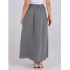 imageANRABESS Women ALine Pleated High Waist Maxi Skirt Full Ankle Length Flowy Swing Elegant Dressy Casual Work Long SkirtsGrey