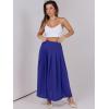 imageANRABESS Women ALine Pleated High Waist Maxi Skirt Full Ankle Length Flowy Swing Elegant Dressy Casual Work Long SkirtsRoyal Blue