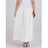 imageANRABESS Women ALine Pleated High Waist Maxi Skirt Full Ankle Length Flowy Swing Elegant Dressy Casual Work Long SkirtsWhite