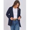 imageANRABESS Women Blazer Cardigan Sweater Chunky Open Front Lady Jacket Coat Fall Outwear Coatigan 2025 Trendy OutfitsNavy Blue