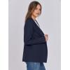 imageANRABESS Women Blazer Cardigan Sweater Chunky Open Front Lady Jacket Coat Fall Outwear Coatigan 2025 Trendy OutfitsNavy Blue