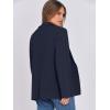 imageANRABESS Women Blazer Cardigan Sweater Chunky Open Front Lady Jacket Coat Fall Outwear Coatigan 2025 Trendy OutfitsNavy Blue