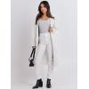 imageANRABESS Women Cardigan Sweater Jackets Open Front Thick Knit Oversized Blazer Coatigan 2025 Fall Winter Long Coats OutwearCream White