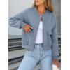 imageANRABESS Women Cropped Bomber Jacket 2025 Fashion Casual Trendy Varsity Y2k JacketsGrey Blue