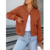 imageANRABESS Women Cropped Bomber Jacket 2025 Fashion Casual Trendy Varsity Y2k JacketsRust