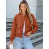 imageANRABESS Women Cropped Bomber Jacket 2025 Fashion Casual Trendy Varsity Y2k JacketsRust