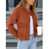 imageANRABESS Women Cropped Bomber Jacket 2025 Fashion Casual Trendy Varsity Y2k JacketsRust