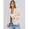 imageANRABESS Women Jackets Sweaters Long Sleeve Open Front Loose Lightweight Knit Cropped Cardigan 2025 Fall Trendy CoatsApricot