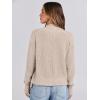 imageANRABESS Women Jackets Sweaters Long Sleeve Open Front Loose Lightweight Knit Cropped Cardigan 2025 Fall Trendy CoatsBeige