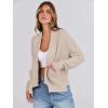 imageANRABESS Women Jackets Sweaters Long Sleeve Open Front Loose Lightweight Knit Cropped Cardigan 2025 Fall Trendy CoatsBeige