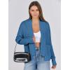 imageANRABESS Women Jackets Sweaters Long Sleeve Open Front Loose Lightweight Knit Cropped Cardigan 2025 Fall Trendy CoatsBlue