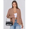 imageANRABESS Women Jackets Sweaters Long Sleeve Open Front Loose Lightweight Knit Cropped Cardigan 2025 Fall Trendy CoatsCamel