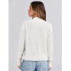 imageANRABESS Women Jackets Sweaters Long Sleeve Open Front Loose Lightweight Knit Cropped Cardigan 2025 Fall Trendy CoatsCream White