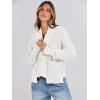 imageANRABESS Women Jackets Sweaters Long Sleeve Open Front Loose Lightweight Knit Cropped Cardigan 2025 Fall Trendy CoatsCream White