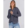 imageANRABESS Women Jackets Sweaters Long Sleeve Open Front Loose Lightweight Knit Cropped Cardigan 2025 Fall Trendy CoatsDeep Grey