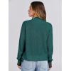 imageANRABESS Women Jackets Sweaters Long Sleeve Open Front Loose Lightweight Knit Cropped Cardigan 2025 Fall Trendy CoatsGreen