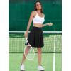 imageANRABESS Women Knee Length Tennis Golf Skorts Skirts Summer High Waisted Athletic Skirt Casual Travel Builtin Shorts ClothesBlack