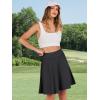 imageANRABESS Women Knee Length Tennis Golf Skorts Skirts Summer High Waisted Athletic Skirt Casual Travel Builtin Shorts ClothesBlack