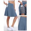 imageANRABESS Women Knee Length Tennis Golf Skorts Skirts Summer High Waisted Athletic Skirt Casual Travel Builtin Shorts ClothesBlue