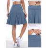 imageANRABESS Women Knee Length Tennis Golf Skorts Skirts Summer High Waisted Athletic Skirt Casual Travel Builtin Shorts ClothesBlue