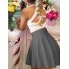 imageANRABESS Women Knee Length Tennis Golf Skorts Skirts Summer High Waisted Athletic Skirt Casual Travel Builtin Shorts ClothesDeep Gray