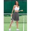 imageANRABESS Women Knee Length Tennis Golf Skorts Skirts Summer High Waisted Athletic Skirt Casual Travel Builtin Shorts ClothesDeep Gray